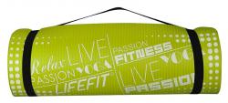 Lifefit Podložka Yoga MAT Exkluziv Plus 180x58x1,5cm světle zelená