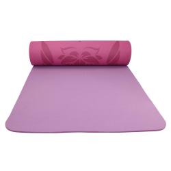Lifefit Podložka Yoga MAT Lotos Duo 183x58x0 6cm bordó