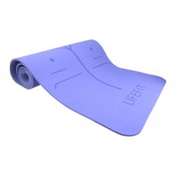 Lifefit Podložka Yoga MAT Lotos Duo 183x58x0,6cm modrá