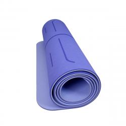 Lifefit Podložka Yoga MAT Lotos Duo 183x58x0,6cm modrá