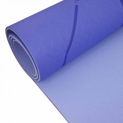 Lifefit Podložka Yoga MAT Lotos Duo 183x58x0,6cm modrá