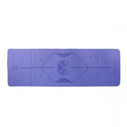 Lifefit Podložka Yoga MAT Lotos Duo 183x58x0,6cm modrá