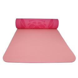 Lifefit Podložka Yoga MAT Lotos Duo 183x58x0 6cm růžová