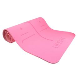 Lifefit Podložka Yoga MAT Lotos Duo 183x58x0 6cm růžová (VÝPRODEJ)