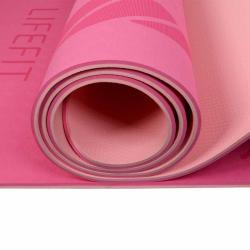 Lifefit Podložka Yoga MAT Lotos Duo 183x58x0 6cm růžová (VÝPRODEJ)
