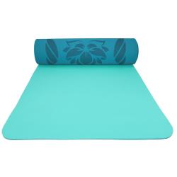 Lifefit Podložka Yoga MAT Lotos Duo 183x58x0 6cm tyrkysová