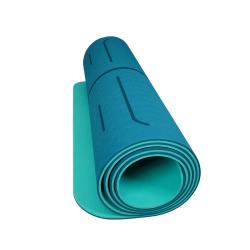 Lifefit Podložka Yoga MAT Lotos Duo 183x58x0 6cm tyrkysová