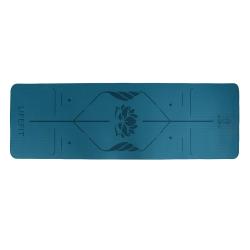 Lifefit Podložka Yoga MAT Lotos Duo 183x58x0 6cm tyrkysová