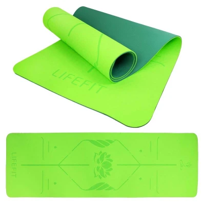 Lifefit Podložka Yoga MAT Lotos Duo 183x58x0,6cm zelená Lifefit Podložka Yoga MAT Lotos Duo 183x58x0,6cm zelená