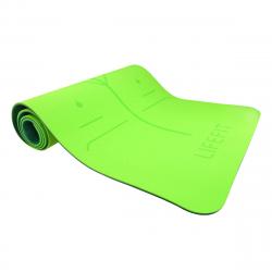 Lifefit Podložka Yoga MAT Lotos Duo 183x58x0,6cm zelená