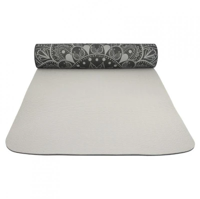 Lifefit Podložka Yoga MAT Mandala Duo 183x58x0,6cm černá