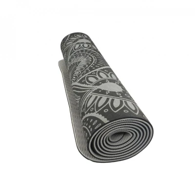 Lifefit Podložka Yoga MAT Mandala Duo 183x58x0,6cm černá