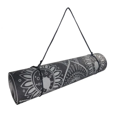 Lifefit Podložka Yoga MAT Mandala Duo 183x58x0,6cm černá