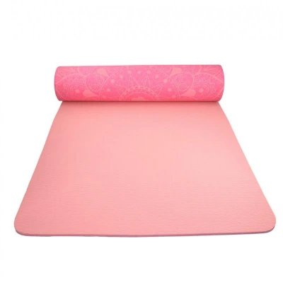 Lifefit Podložka Yoga MAT Mandala Duo 183x58x0,6cm růžová
