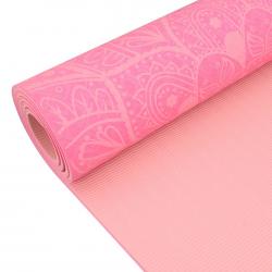 Lifefit Podložka Yoga MAT Mandala Duo 183x58x0,6cm růžová