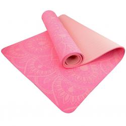 Lifefit Podložka Yoga MAT Mandala Duo 183x58x0,6cm růžová