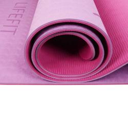 Lifefit Podložka Yoga MAT Relax Duo 183x58x0 6cm bordó