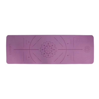 Lifefit Podložka Yoga MAT Relax Duo 183x58x0 6cm bordó