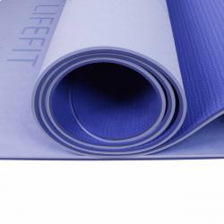 Lifefit Podložka Yoga MAT Relax Duo 183x58x0,6cm modrá