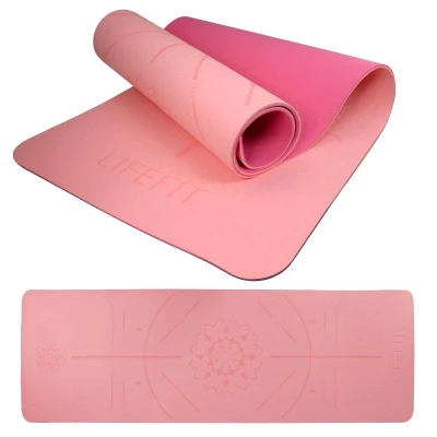 Lifefit Podložka Yoga MAT Relax Duo 183x58x0 6cm růžová Lifefit Podložka Yoga MAT Relax Duo 183x58x0 6cm růžová