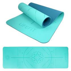 Lifefit Podložka Yoga MAT Relax Duo 183x58x0 6cm tyrkysová Lifefit Podložka Yoga MAT Relax Duo 183x58x0 6cm tyrkysová