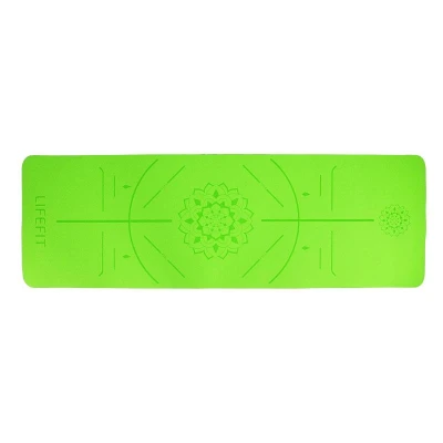 Lifefit Podložka Yoga MAT Relax Duo 183x58x0,6cm zelená
