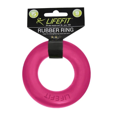 Lifefit Posilovač prstů Rubber Ring růžový