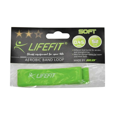 Lifefit Posilovací guma Kruh Soft sv. zelená Lifefit Posilovací guma Kruh Soft sv. zelená