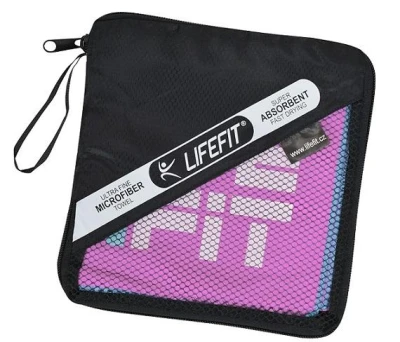 Lifefit Rychleschnoucí ručník z mikrovlákna 105x175cm, růžový