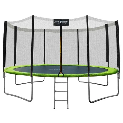 Lifefit Trampolína 424 cm vč. sítě a schůdků