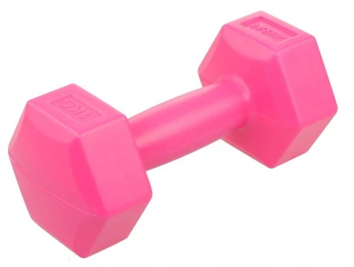 Lifefit Vinylová činka 1 x 1 kg růžová Lifefit Vinylová činka 1 x 1 kg růžová