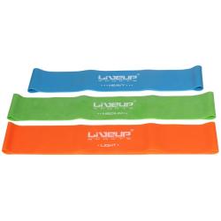 LiveUp Aerobic guma posilovací guma 50 x 5 cm oranžová POUZE L (VÝPRODEJ)