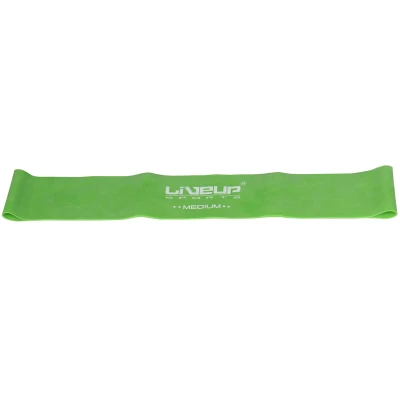LiveUp Aerobic guma posilovací guma 50 x 5 cm zelená