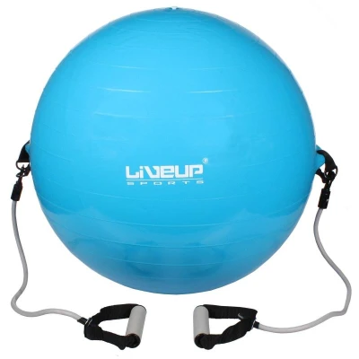 LiveUp Flex LS3227 gymball s expandery modrá LiveUp Flex LS3227 gymball s expandery modrá
