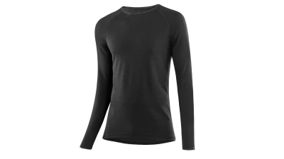 Löffler L/S TRANSTEX MERINO 2023 černé funkční triko