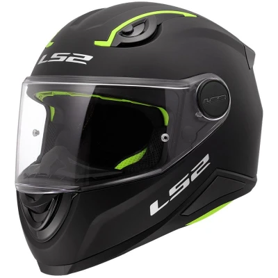 LS2 FF812 Solid matná černá dětská integrální helma na motorku
