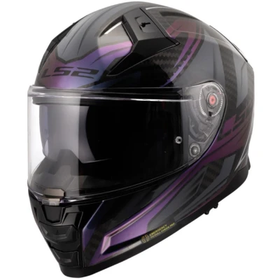 LS2 FF811 Vector II C Savage Chameleon černo-fialová integrální helma na motorku