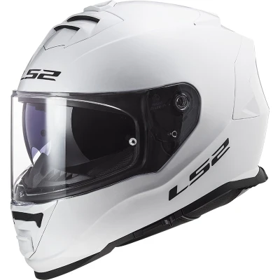 LS2 FF800 Storm Solid bílá XS integrální přilba na motorku
