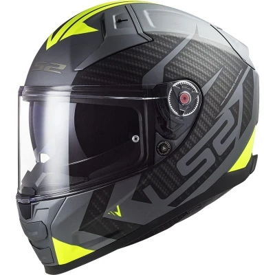 LS2 FF811 Vector II Splitter titanovo-fluo žlutá integrální helma na motorku