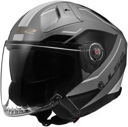 LS2 Otvorená prilba OF603 Infinity II Veyron šedo-biela + zľava 20 € na príslušenstvo