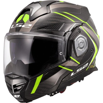 LS2 Advant X C Future II černo-fluo žlutá výklopná helma na motorku