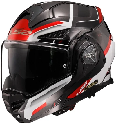 LS2 FF901 Advant X Spectrum černo-bílo-červená výklopná helma na motorku