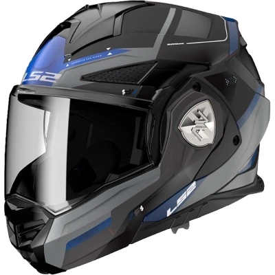 LS2 FF901 Advant X Spectrum černo-modro-titanová výklopná přilba na motorku