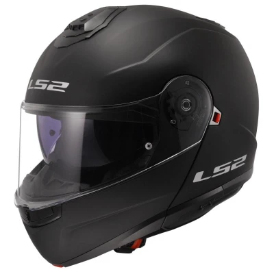 LS2 FF908 Strobe II černá matná výklopná helma na motorku