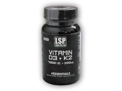LSP Nutrition Vitamin D3 7000 IU/K2 200mcg 60vege cps