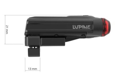 Lupine C14 Mag černé zadní inteligentní brzdové světlo 45 lumenů