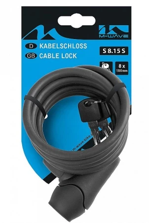 M-wave 8x1500 Spirála černý zámek