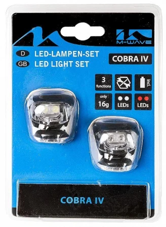 M-WAVE COBRA IV LED černé blikačky