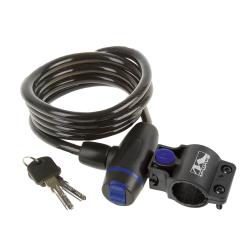 M-Wave 8X1500 KĽÚČ čierny zámok špirála