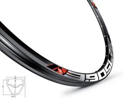 MACH 1 Ráfek MACH1 3.90SL DISC 622 x 19, 32 děr, černý